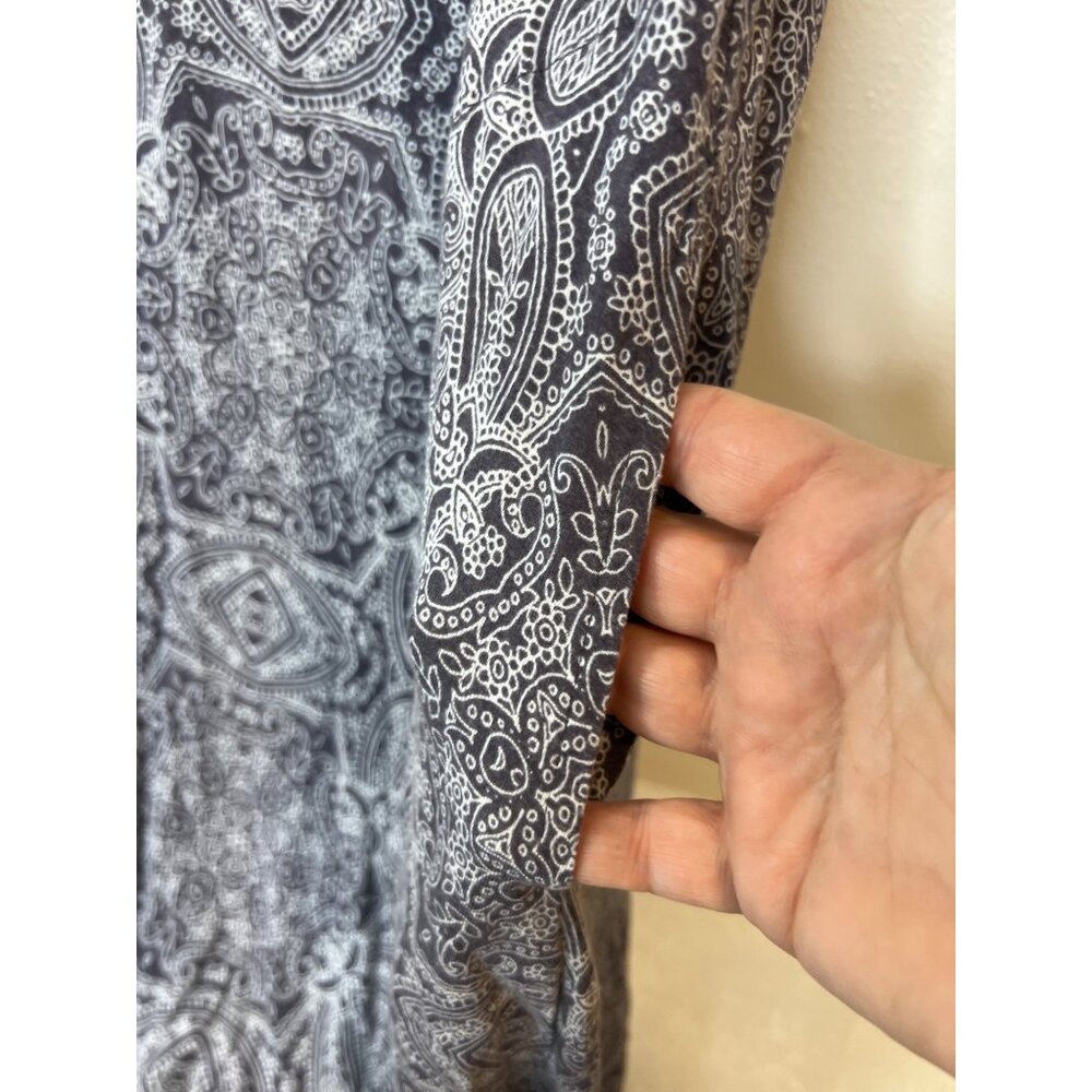 Soma Wknd Maxi Lounge Summer Dress M Paisley Boho Super Soft Rayon Blend Beachy - Picture 9 of 9